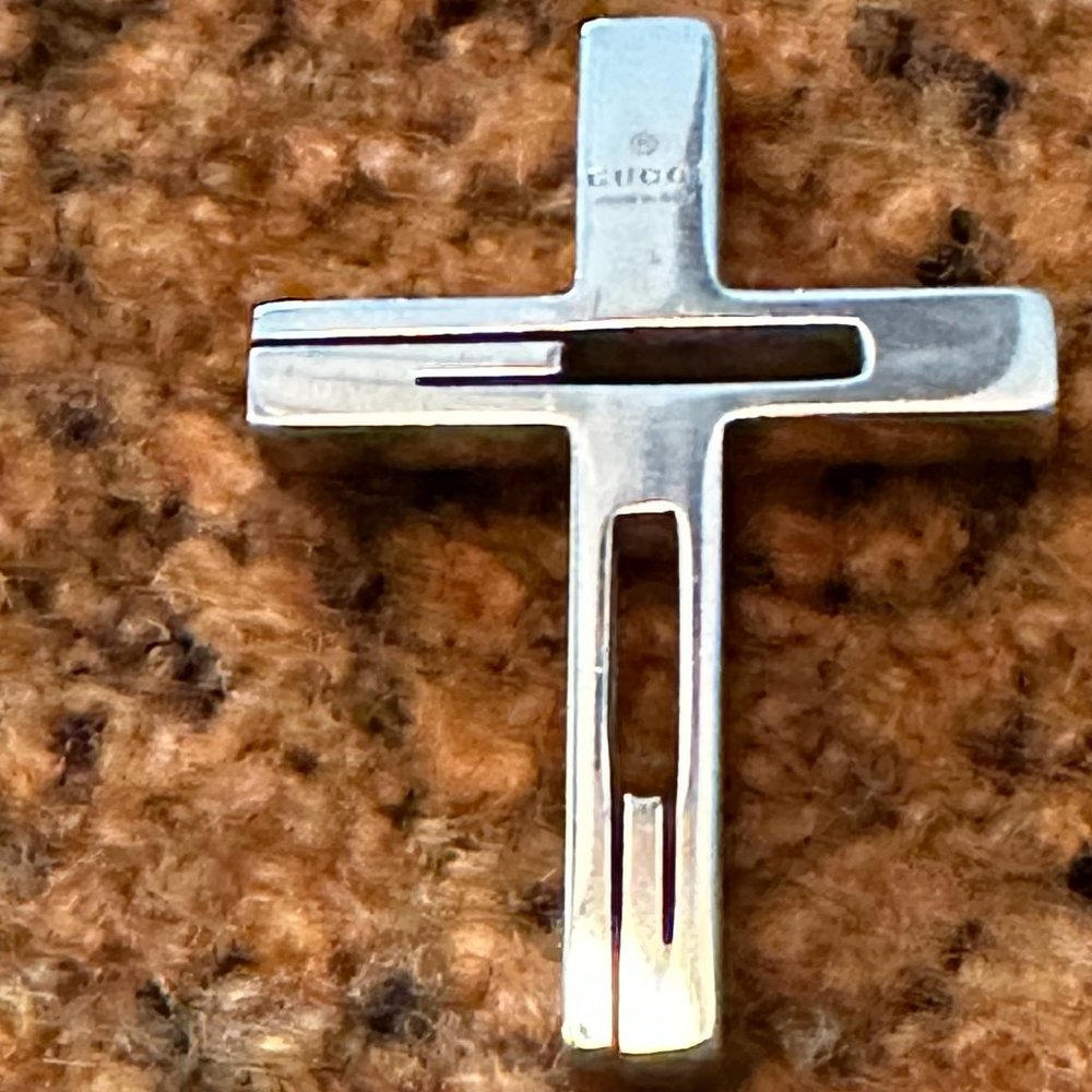 Gucci Cross -- Silver 925 Pendant